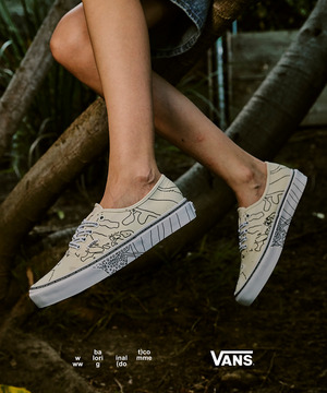 【bal×VANS】AUTHENTIC グローインザダークグラフィックコラボスニーカー