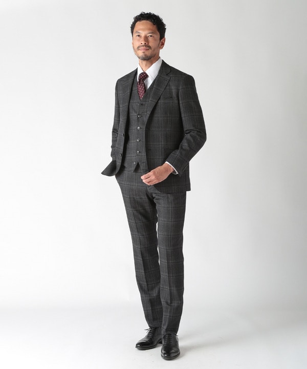 【ACTIVE TAILOR】ホップサックチェックジャケット 詳細画像 3