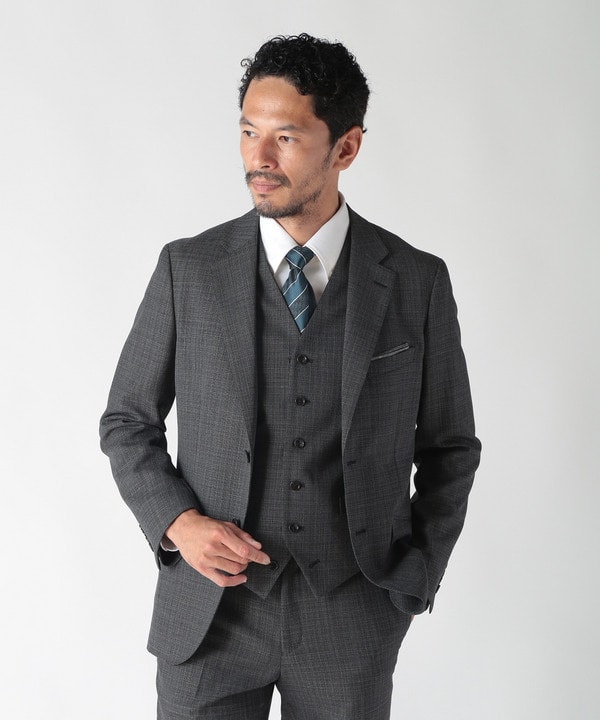 【ACTIVE TAILOR】ミックスヤーンリバーシブルチェックベスト 詳細画像 29