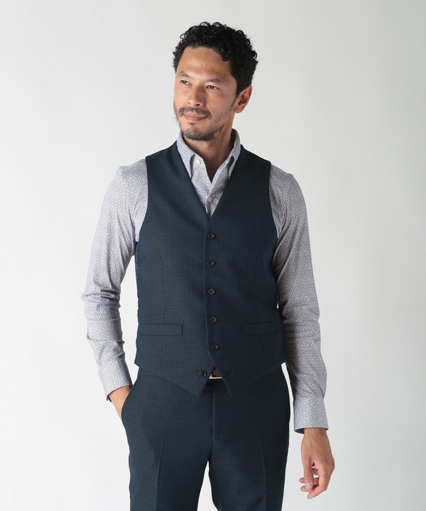 【ACTIVE TAILOR】ミックスヤーンリバーシブルチェックベスト 詳細画像 6