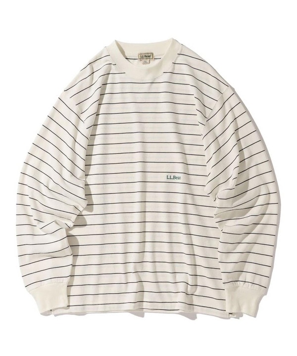 【L.L.Bean/エルエルビーン】Union Long-Sleeve Stripe Tee 詳細画像 ホワイト 1