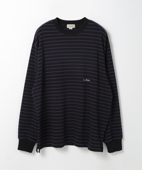 【L.L.Bean/エルエルビーン】Union Long-Sleeve Stripe Tee 詳細画像 パープル 1