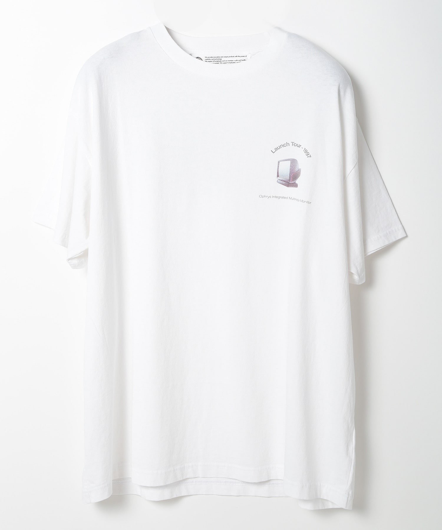 新品Ophrys ホワイト Tシャツ Ophrys/オフリス】 Department1-1 TEE OP24SSU01｜メンズ