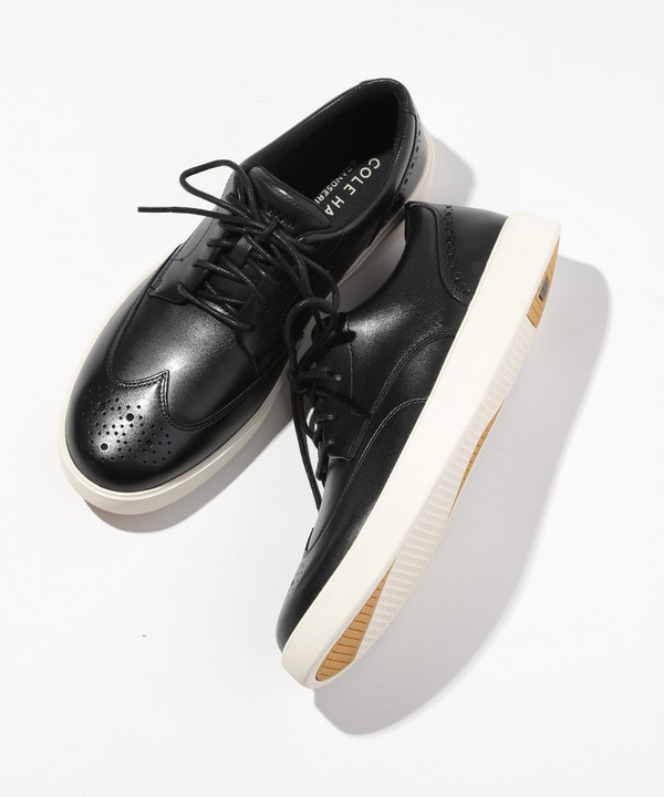 【COLE HAAN/コールハーン】MENS BIGI限定 GRAND CROSSCOURT DAILY WINGTIP SNEAKERS 詳細画像 ブラック 1