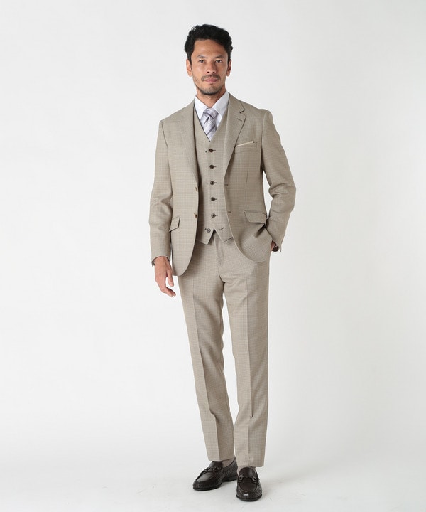 【ACTIVE TAILOR】ミックスヤーン/ホップサックスラックス 詳細画像 6