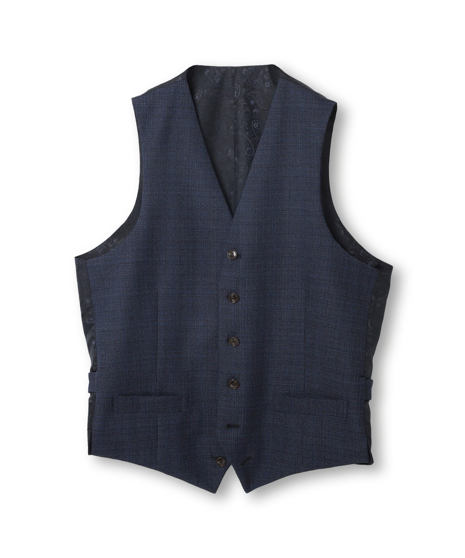 ミックスヤーン/ポップサックリバーシブルベスト｜メンズファッション