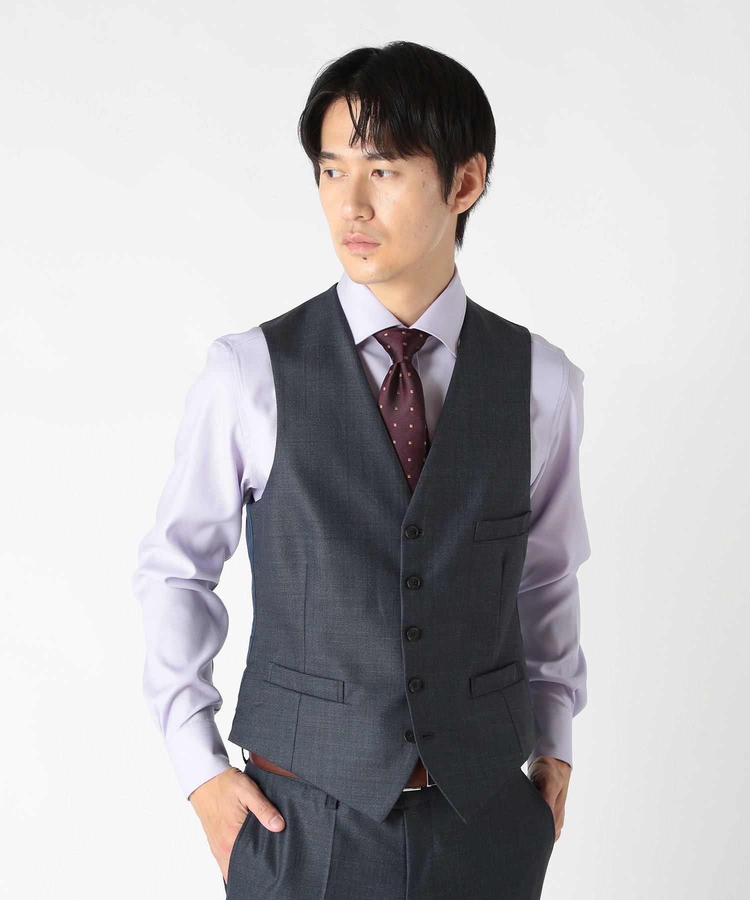 【未使用品】ベルベスト グレンチェックジャケット50 セットアップ対応】ウールグレンチェックジャケット