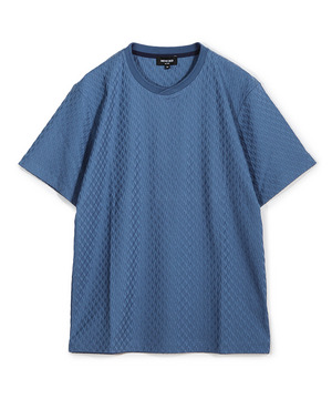 シルケット加工 変形千鳥柄リンクスTEE
