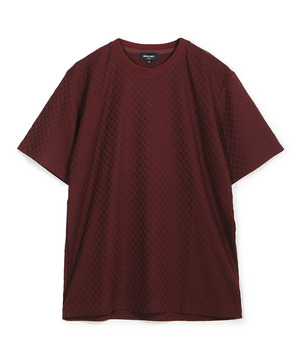 シルケット加工 変形千鳥柄リンクスTEE