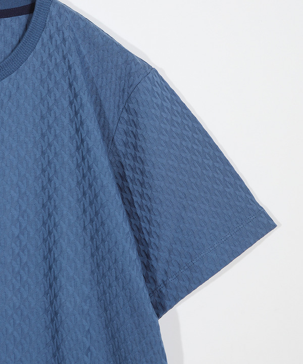 シルケット加工 変形千鳥柄リンクスTEE 詳細画像 2