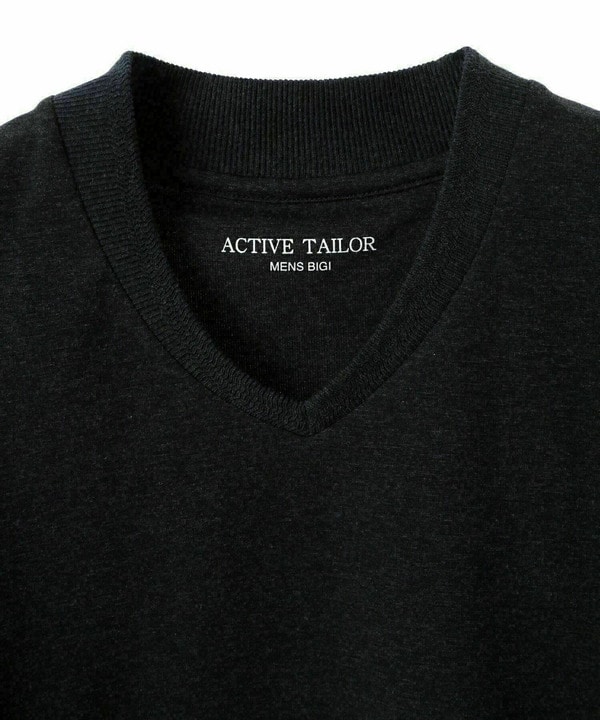 【ACTIVE TAILOR/アクティブテイラー】シルケットスムースVネックTシャツ＜接触冷感 / UVカット＞ 詳細画像 23