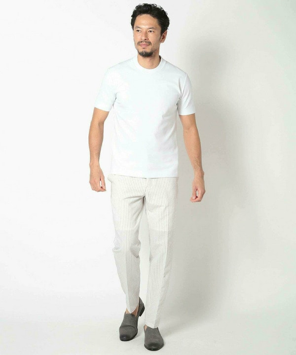 【ACTIVE TAILOR/アクティブテイラー】シルケットスムースクルーネックTシャツ＜接触冷感 / UVカット＞ 詳細画像 19