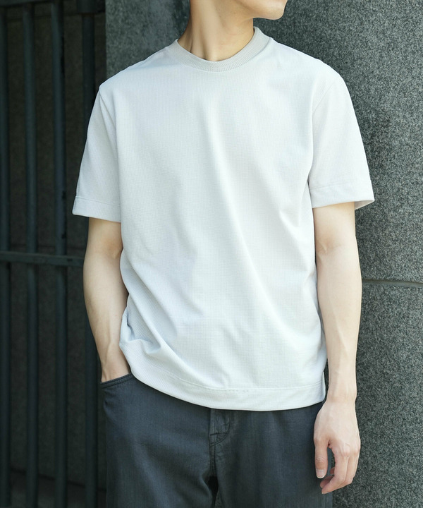 【WEB限定】ドットメッシュジャージTシャツ＜吸水速乾/通気性＞ 詳細画像 1