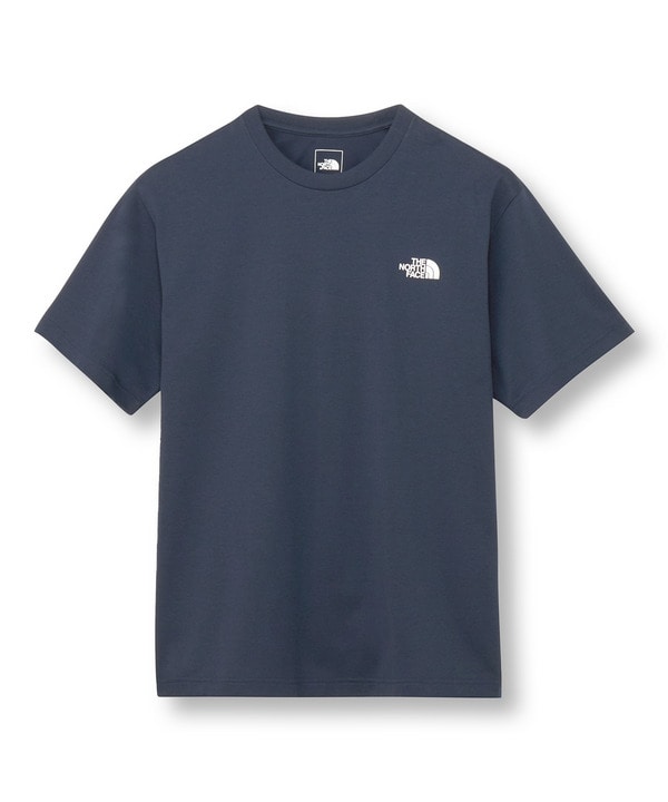 【THE NORTH FACE/ザ ノースフェイス】S/S Bandana Square Logo Tee 詳細画像 ネイビー 1