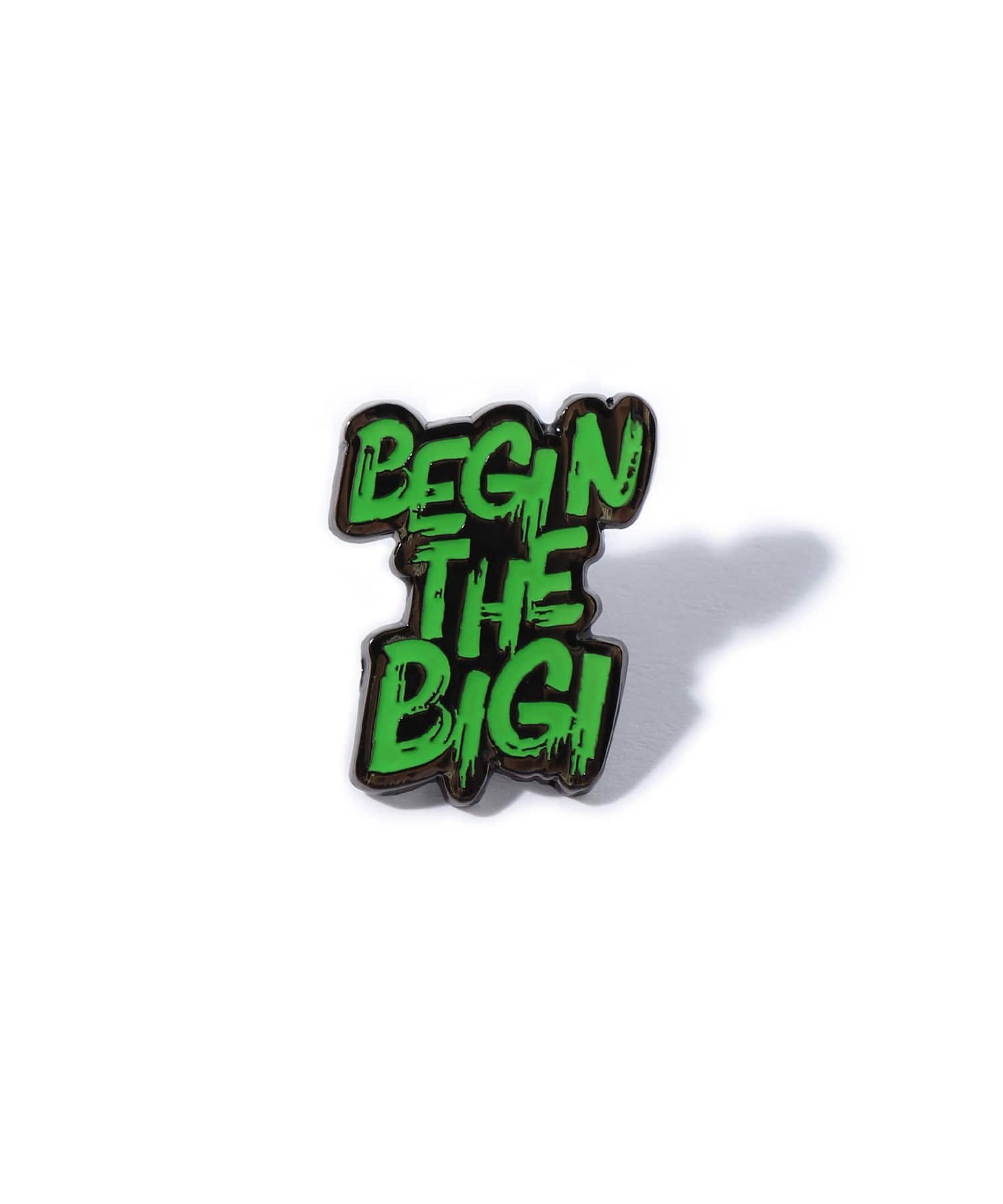 BEGIN THE BIGI 50th Anniv スローガンピンバッジ｜メンズファッション