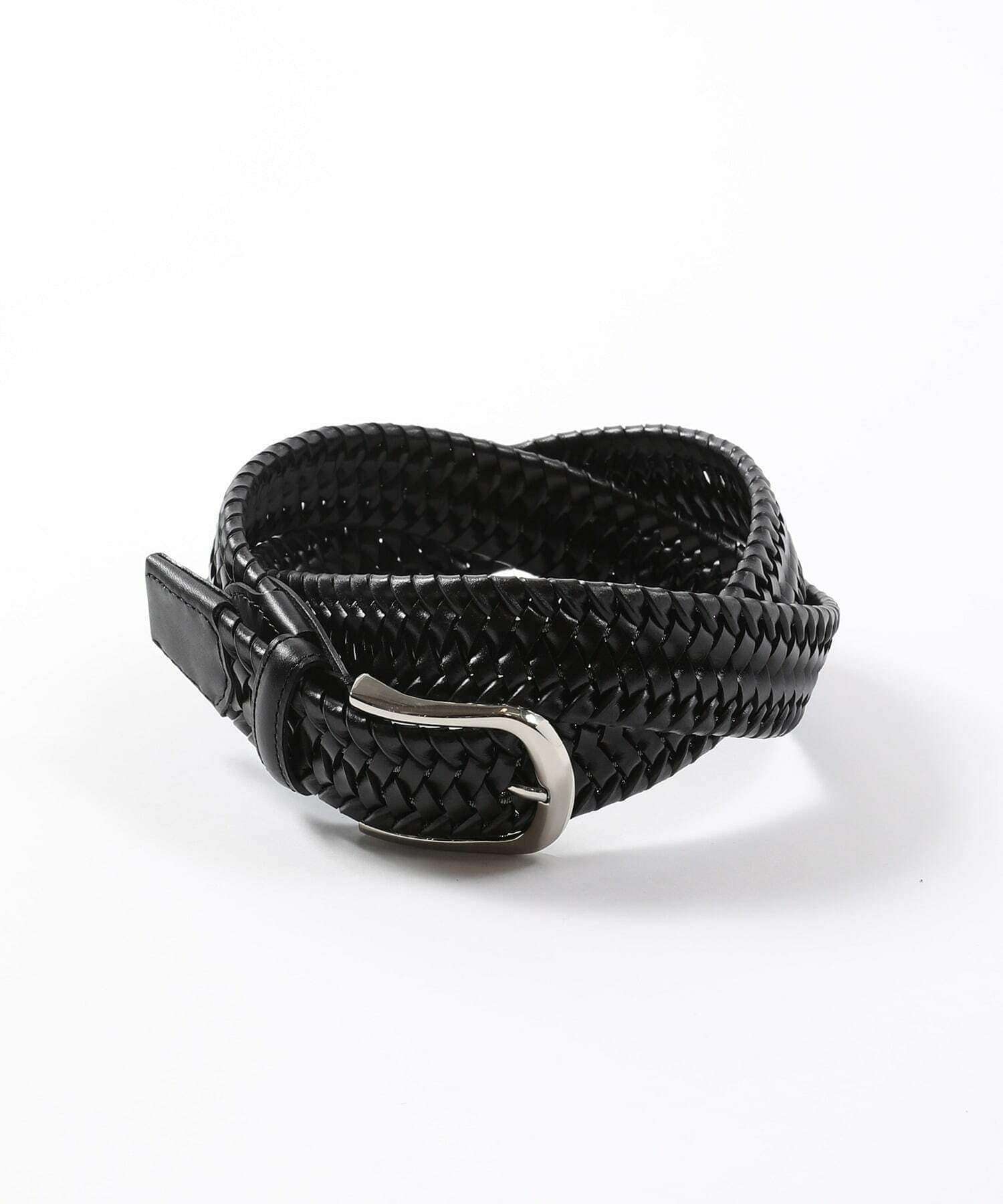 DOMODOSSOLA】レザーメッシュプレーンベルト｜メンズファッション通販