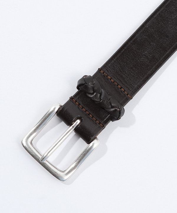 【Haddon&Jones/ハッドンアンドジョーンズ】別注メッシュループレザーベルト 詳細画像 1
