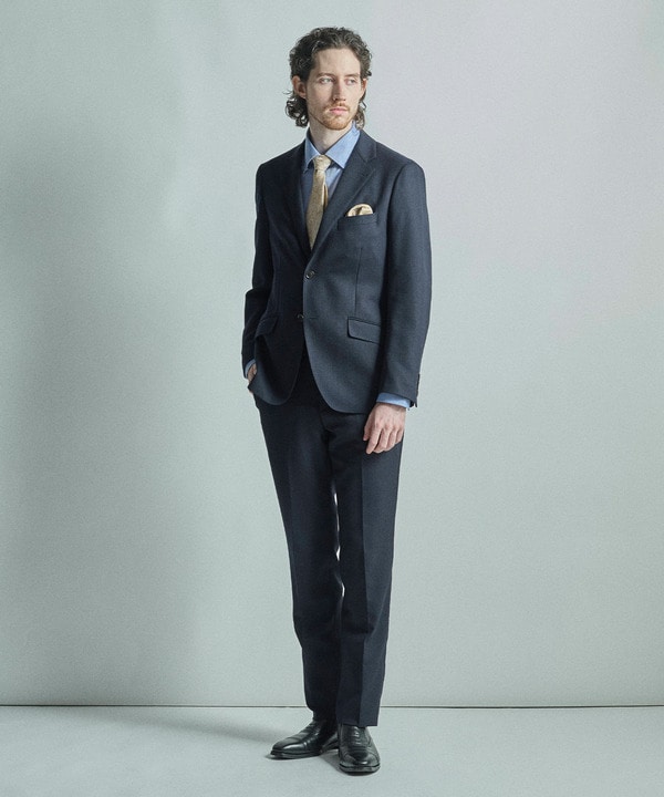 シャドーペイズリー×ドット柄シルクネクタイ 詳細画像 12