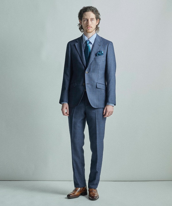 シャドーペイズリー×ドット柄シルクネクタイ 詳細画像 14