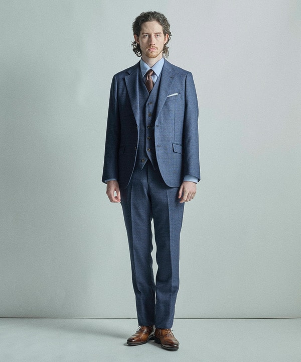 チェック×ドット柄シルクネクタイ 詳細画像 11