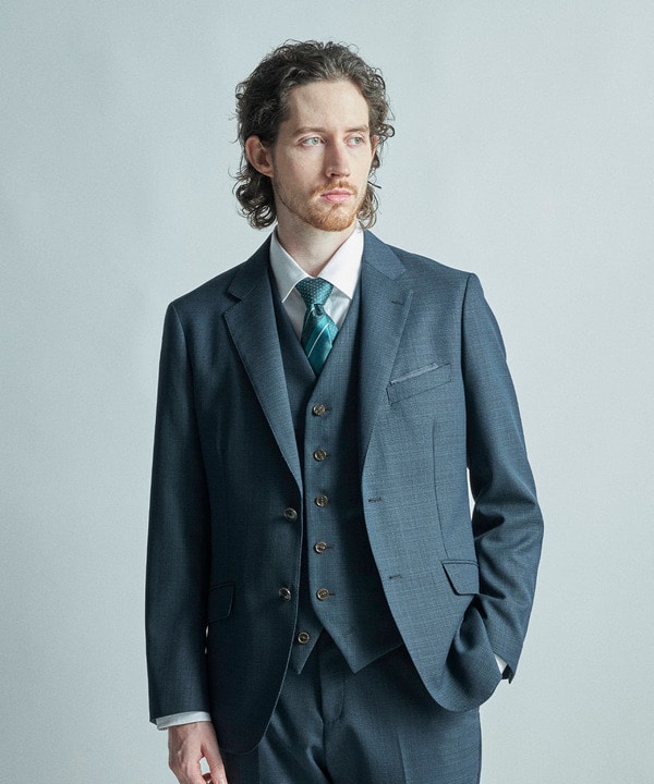 シャドーペイズリーストライプ×ピンドット柄シルクネクタイ 詳細画像 7