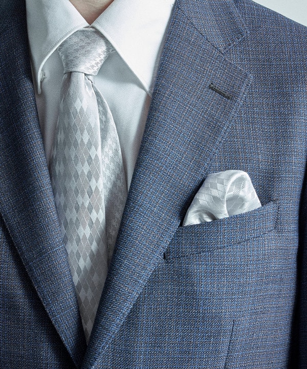 アーガイル柄シルクチーフ 詳細画像 6