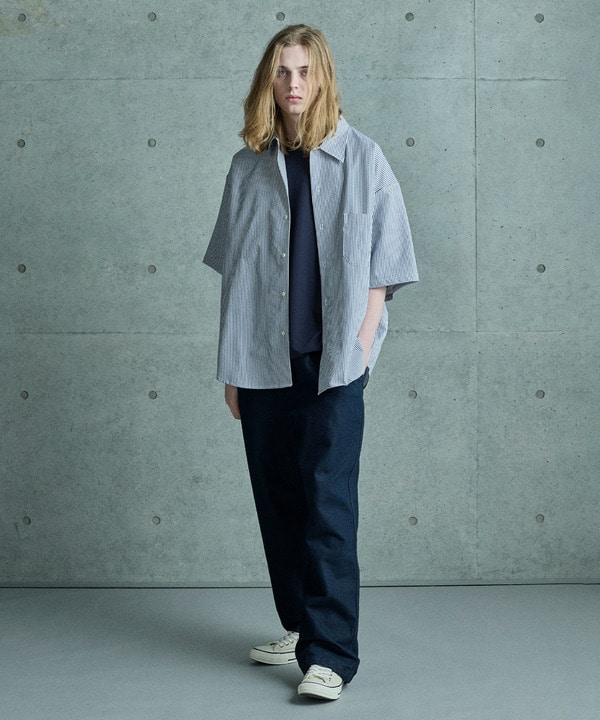 4WAYサッカーストライプシャツ<ストレッチ><EASY CARE> 詳細画像 11