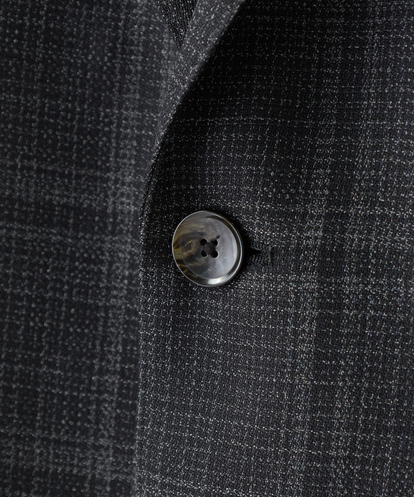 ホップサックチェックスーツジャケット 詳細画像 5