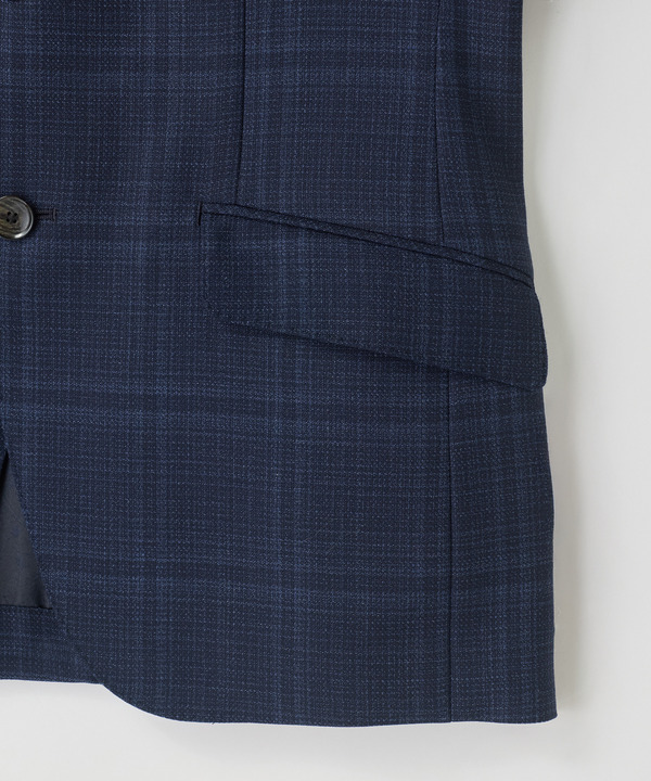 ホップサックチェックスーツジャケット 詳細画像 6