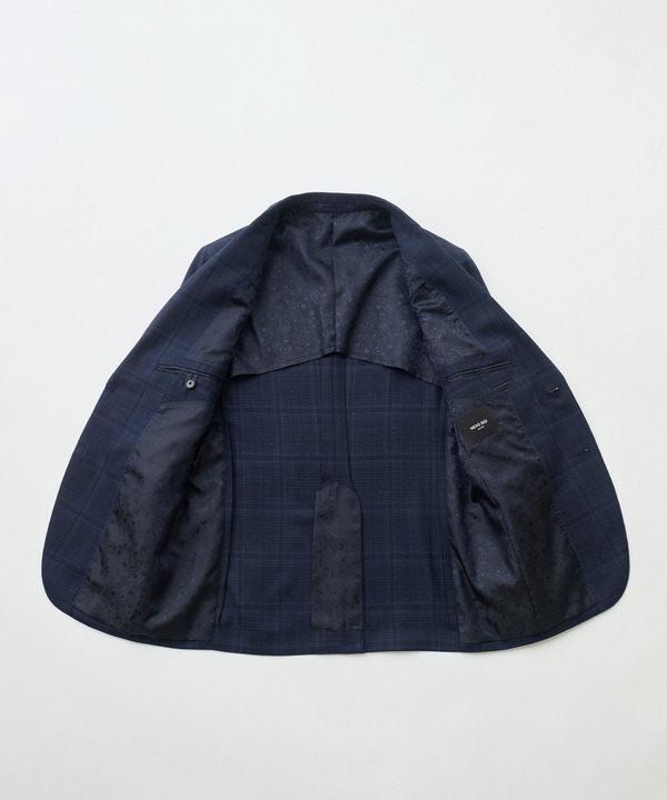 ホップサックチェックスーツジャケット 詳細画像 8