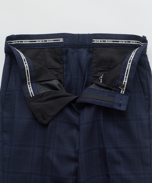 ホップサックチェックスーツパンツ 詳細画像 3