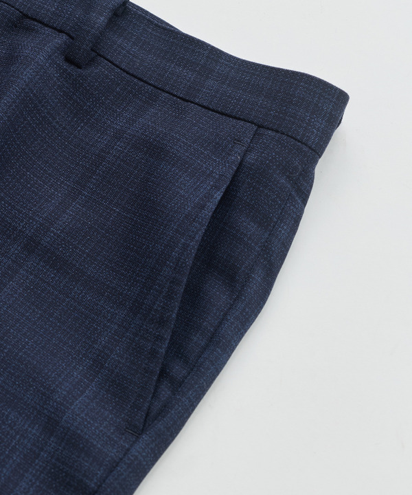 ホップサックチェックスーツパンツ 詳細画像 5