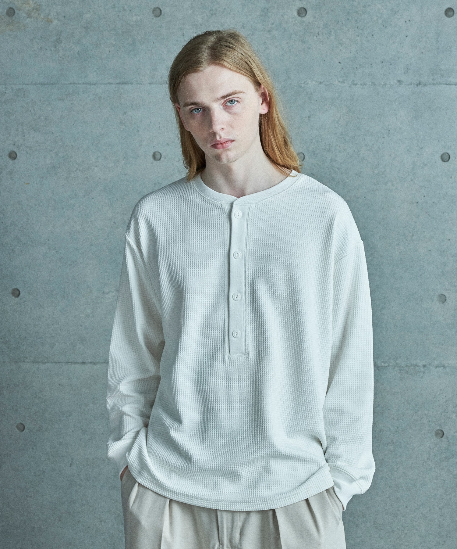 テックサーマル ヘンリーネックシャツ＜吸水速乾・ストレッチ・軽量