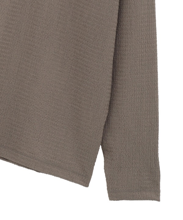 ジャカードストライプVネックニット 詳細画像 3