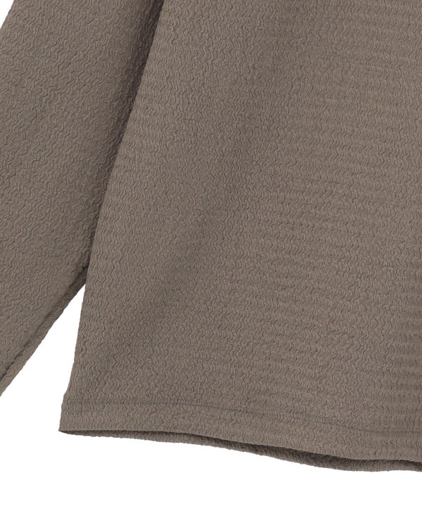 ジャカードストライプVネックニット 詳細画像 4