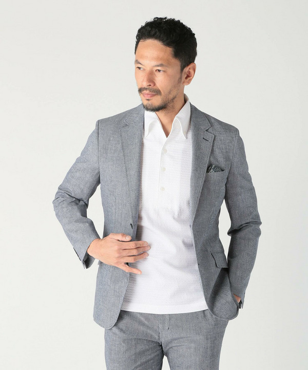 【ACTIVE TAILOR】サッカー織りポロシャツ<COOL MAX/吸水速乾> 詳細画像 4