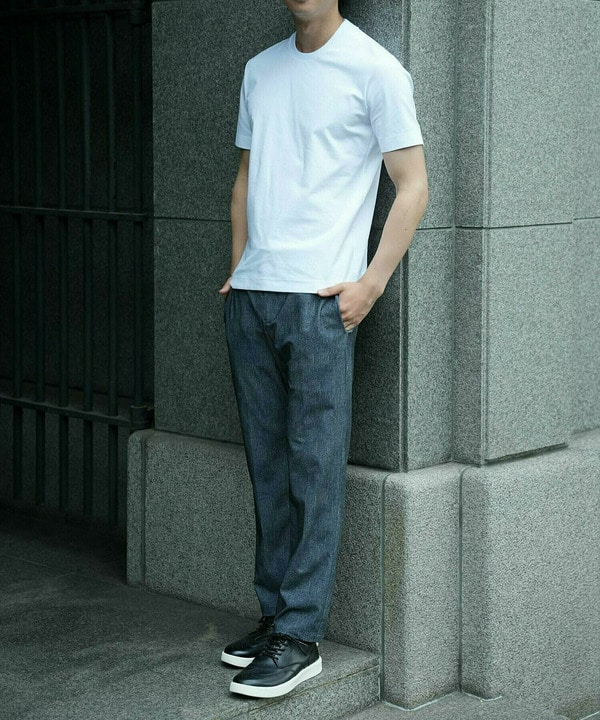 【ACTIVE TAILOR/アクティブテイラー】シルケットスムースクルーネックTシャツ＜接触冷感 / UVカット＞ 詳細画像 13