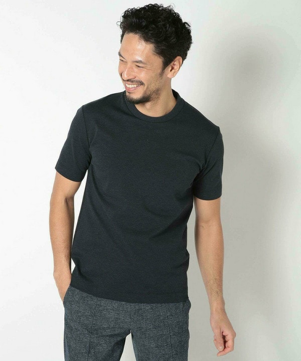 【ACTIVE TAILOR/アクティブテイラー】シルケットスムースクルーネックTシャツ＜接触冷感 / UVカット＞ 詳細画像 9