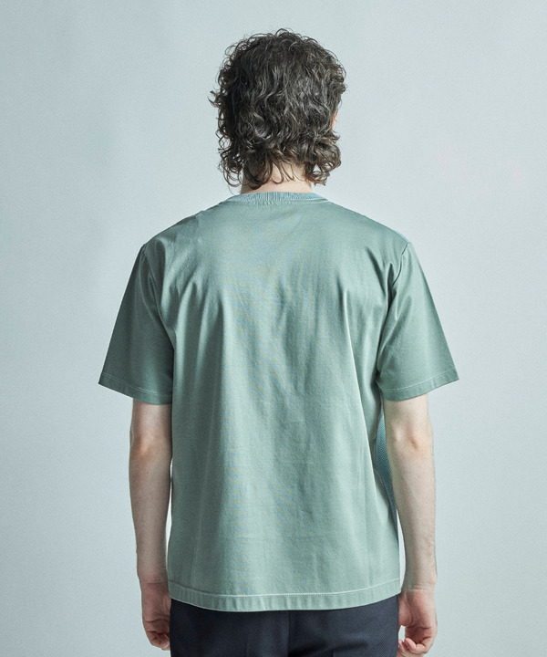 サマーニットコンビVネック半袖Tシャツ 詳細画像 10