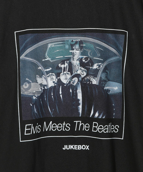 【THE CULTURE CODE x Klaus Voormann x MEN'S BIGI / ザ・カルチャーコード x クラウス・フォアマン x メンズビギ】 別注プリントTシャツ＜Elvis Meets The Beatles ーJukebox＞ 詳細画像 9