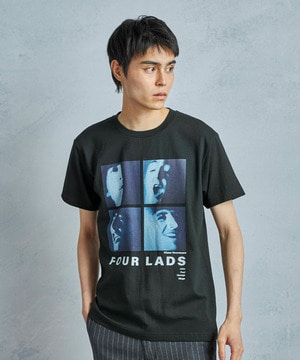 【THE CULTURE CODE x Klaus Voormann x MEN'S BIGI / ザ・カルチャーコード x クラウス・フォアマン x メンズビギ】 別注プリントTシャツ＜Four Lads＞