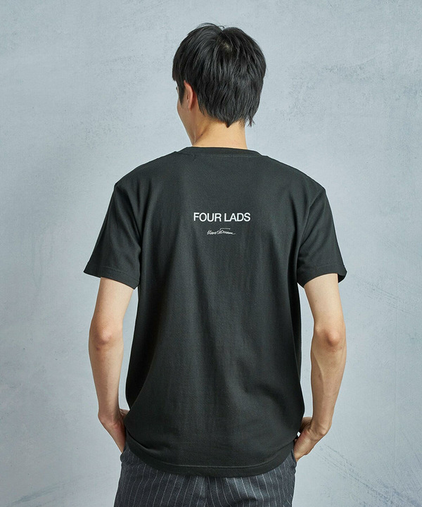 【THE CULTURE CODE x Klaus Voormann x MEN'S BIGI / ザ・カルチャーコード x クラウス・フォアマン x メンズビギ】 別注プリントTシャツ＜Four Lads＞ 詳細画像 2
