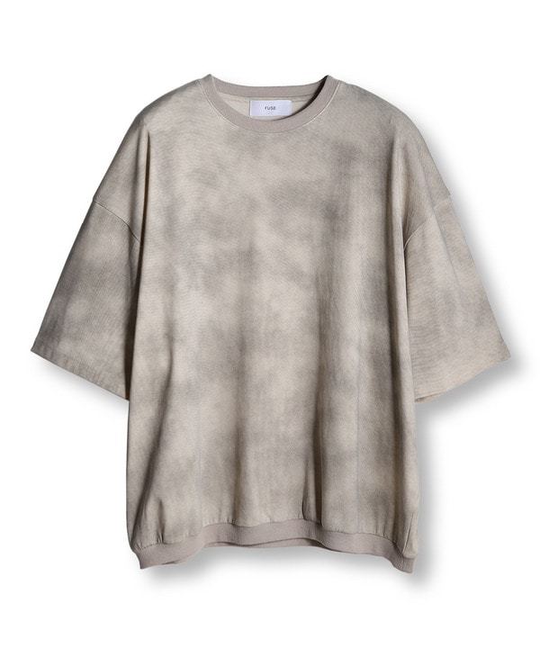ムラ染めルーズフィットTEE 詳細画像 ベージュ 1