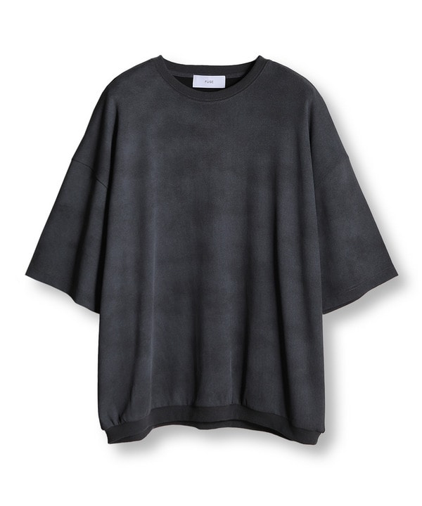 ムラ染めルーズフィットTEE 詳細画像 ブラック 1