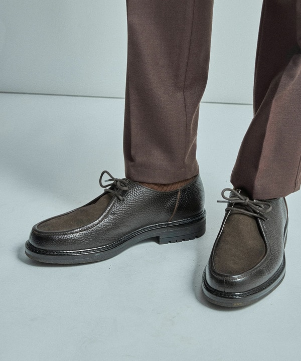 異素材コンビ レザーチロリアンシューズ 詳細画像 9
