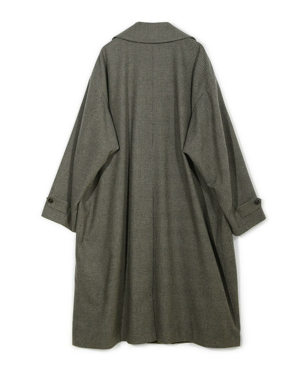 【50th Anniv . 菊池武夫】WOOL GLEN PLAID COAT 詳細画像 13