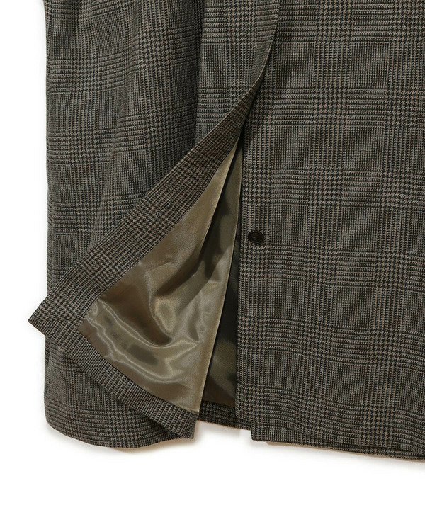【50th Anniv . 菊池武夫】WOOL GLEN PLAID COAT 詳細画像 14