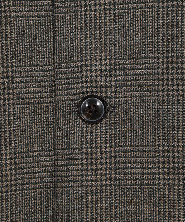 【50th Anniv . 菊池武夫】WOOL GLEN PLAID COAT 詳細画像 5