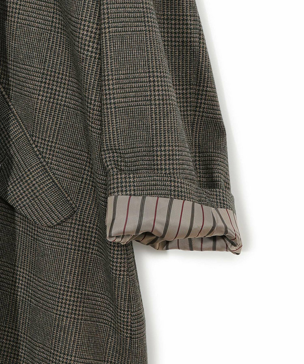 【50th Anniv . 菊池武夫】WOOL GLEN PLAID COAT 詳細画像 8