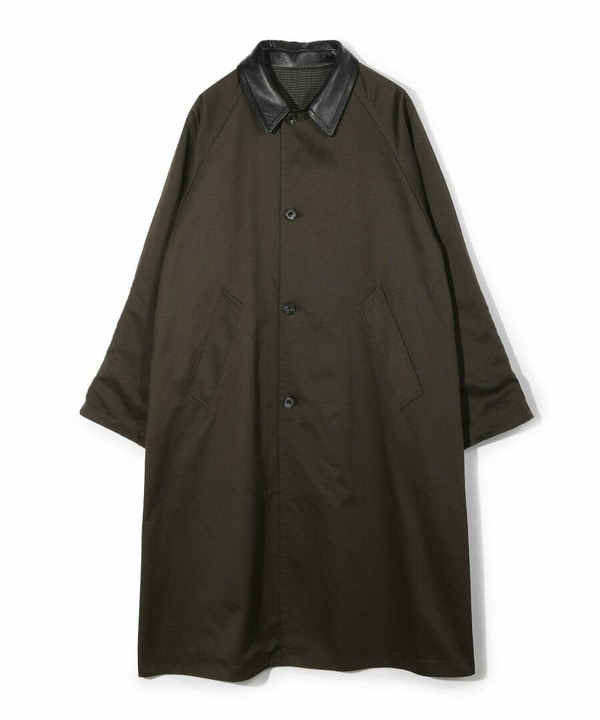 【50th Anniv . 中田 慎介】 COTTON TWILL x WOOL HOUND'S TOOTH REVERSIBLE COAT 詳細画像 1